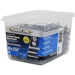 Hillman Power Pro No. 10 X 2-1/2 In. L Star Flat Head Premium Deck Screws 5 Lb 395 Pk -Hil Screws Shop 908f6253 e41d 4418 a1c7 109438c009a1
