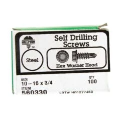 Hillman No. 10-16 X 3/4 In. L Hex Washer Head Self- Drilling Screws 100 Pk