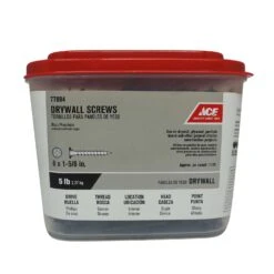 Ace No. 6 Wire X 1-5/8 In. L Phillips Drywall Screws 5 Lb 1134 Pk