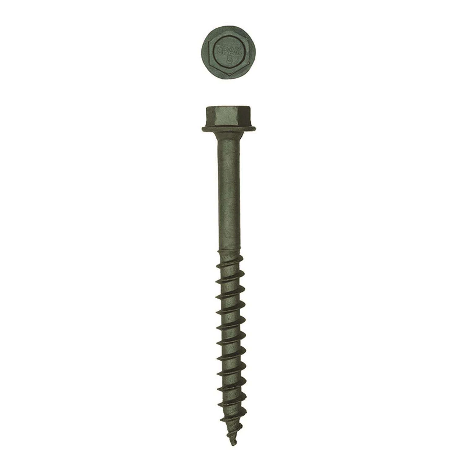 SPAX PowerLags 1/2 In. In. X 5 In. L Hex Drive Hex Washer Head Structural Screws 25 Pk 1 SPAX PowerLags 1/2 In. In. X 5 In. L Hex Drive Hex Washer Head Structural Screws 25 Pk
