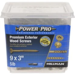 Hillman Power Pro No. 9 X 3 In. L Star Flat Head Premium Deck Screws 5 Lb 417 Pk -Hil Screws Shop 960175d1 91b3 404b ba06 6e644dbd60e3