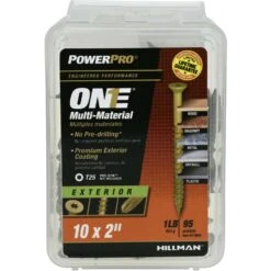 Hillman POWERPRO ONE No. 10 X 2 In. L Star Flat Head Multi-Material Screw 1 Lb 95 Pk -Hil Screws Shop 9a152d69 c3e1 46d6 aacf 8d86cd797184