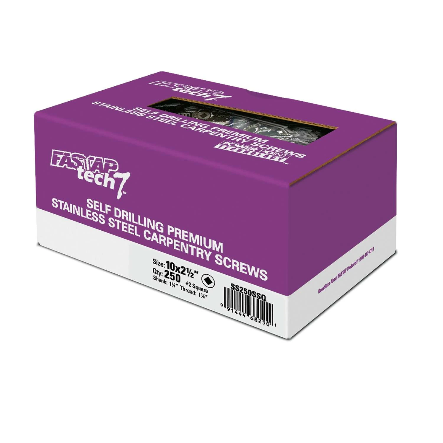 Fastap Trimtite No. 8 X 1-1/2 In. L Square Wood Screws 3 Lb 500 Pk 3 Fastap Trimtite No. 8 X 1-1/2 In. L Square Wood Screws 3 Lb 500 Pk - Image 3