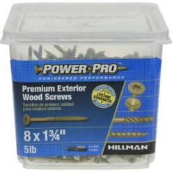 Hillman Power Pro No. 8 X 1-3/4 In. L Star Flat Head Premium Deck Screws 5 Lb 877 Pk -Hil Screws Shop a0b878b2 0412 4314 9e12 40ca1af63c25
