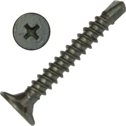 Screw Products No. 8 X 1-1/4 In. L Star Flat Head Cement Board Screws 1 Lb 177 Pk