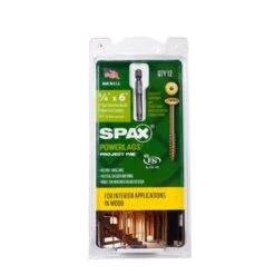 SPAX PowerLags 1/4 In. X 6 In. L Washer Yellow Zinc Carbon Steel Lag Screw 12 Pk