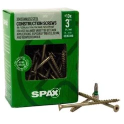SPAX Multi-Material No. 10 Label X 3 In. L Star Flat Head Construction Screws 1 Lb 68 Pk