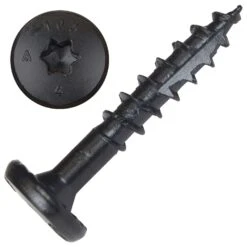 Screw Products NOVA #14 In. X 1.5 In. L Star Black Steel Lag Screw 50 Pk