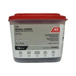 Ace No. 6 Wire X 1-1/4 In. L Phillips Drywall Screws 5 Lb 1417 Pk
