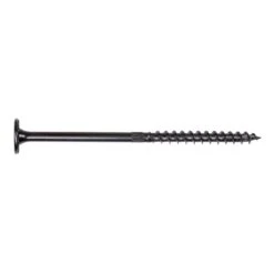 Simpson Strong-Tie No. 10 X 5-1/2 In. L Lobe Black Wood Screws 12 Pk