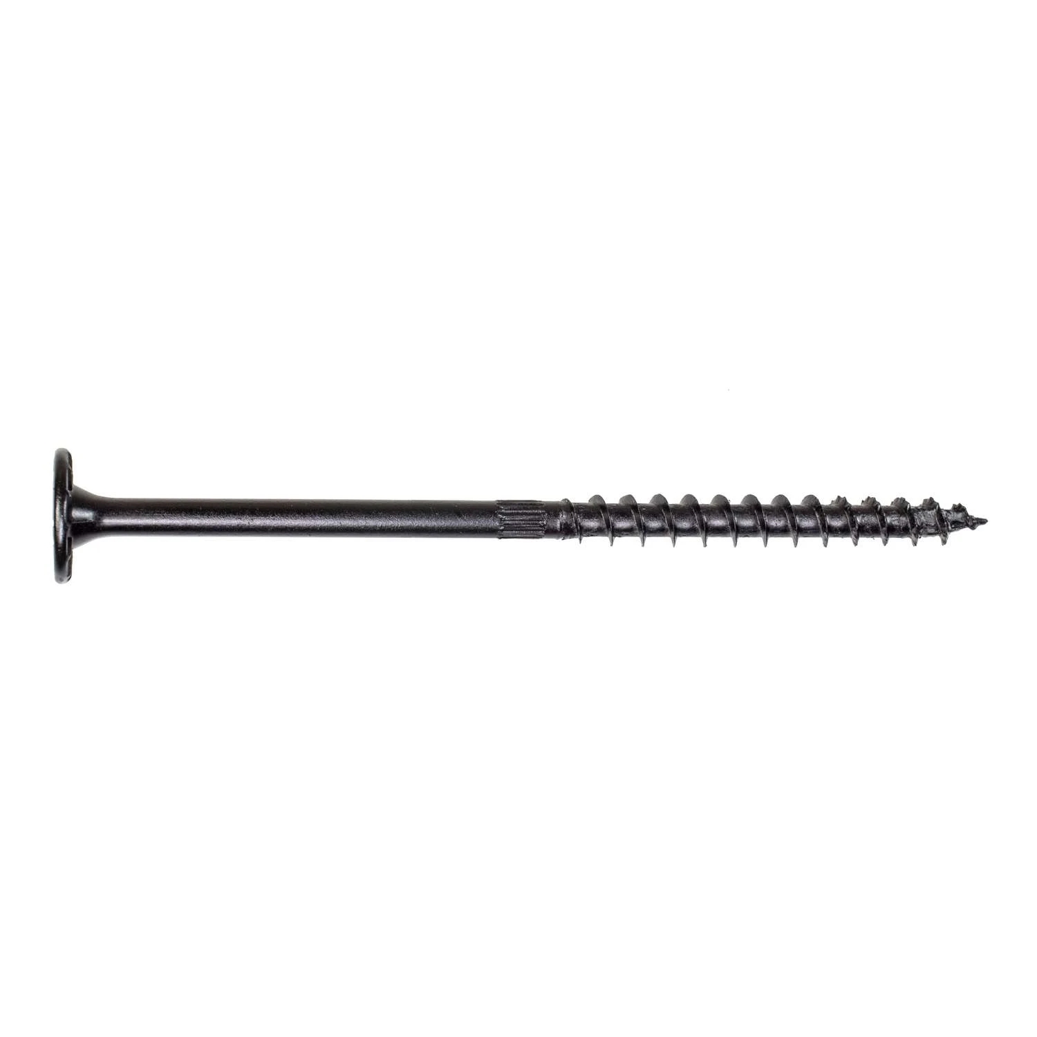 Simpson Strong-Tie No. 10 X 5-1/2 In. L Lobe Black Wood Screws 12 Pk 1 Simpson Strong-Tie No. 10 X 5-1/2 In. L Lobe Black Wood Screws 12 Pk