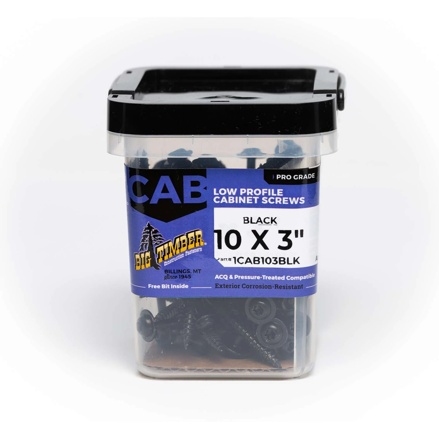 Big Timber No. 10 X 3 In. L Star Black Cabinet Screws 1 Lb 62 Pk 2 Big Timber No. 10 X 3 In. L Star Black Cabinet Screws 1 Lb 62 Pk - Image 2