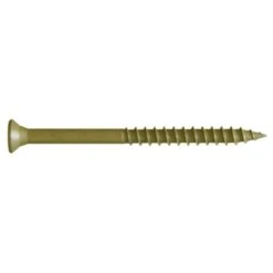 FastenMaster GuardDog No. 10 X 2 In. L Gold Phillips/Square Bugle Head Deck Screws 350 Pk