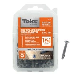 Teks No. 10 X 1-7/16 In. L Phillips Flat Head Construction Screws 100 Pk