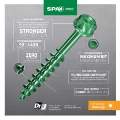 SPAX PowerLags 5/16 In. In. X 3 In. L Hex Drive Hex Washer Head Structural Screws 50 Pk 6 SPAX PowerLags 5/16 In. In. X 3 In. L Hex Drive Hex Washer Head Structural Screws 50 Pk -Hil Screws Shop c6089b61 e460 43c5 bfa5 ed94c1331a13