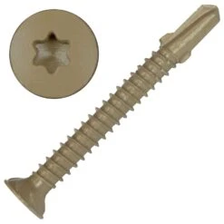 Screw Products ROCO No. 12 X 2 In. L Star Low Profile Head Construction Screws 1 Lb 74 Pk