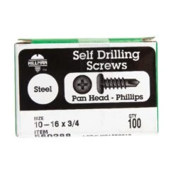Hillman No. 10-16 X 3/4 In. L Phillips Pan Head Self- Drilling Screws 100 Pk