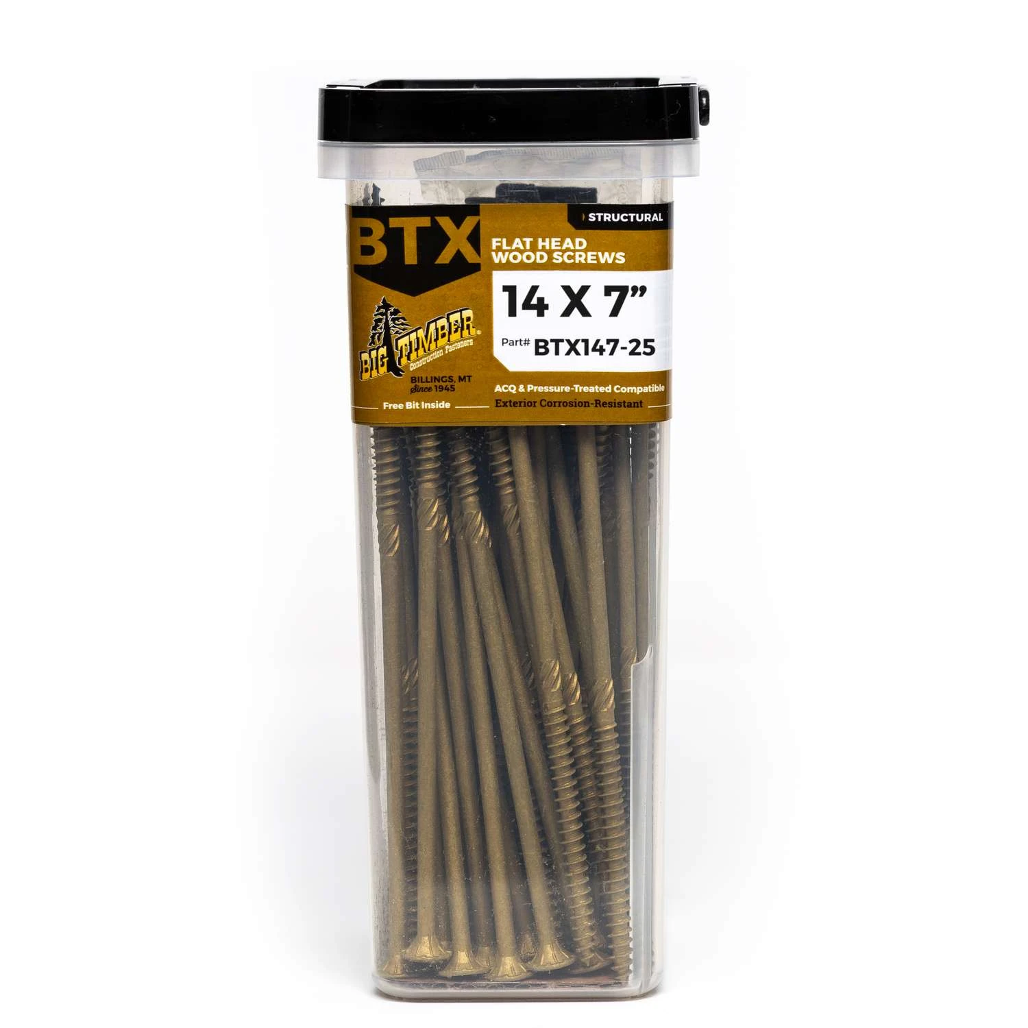 Big Timber No. 14 X 7 In. L Star Bronze Wood Screws 25 Pk 2 Big Timber No. 14 X 7 In. L Star Bronze Wood Screws 25 Pk - Image 2