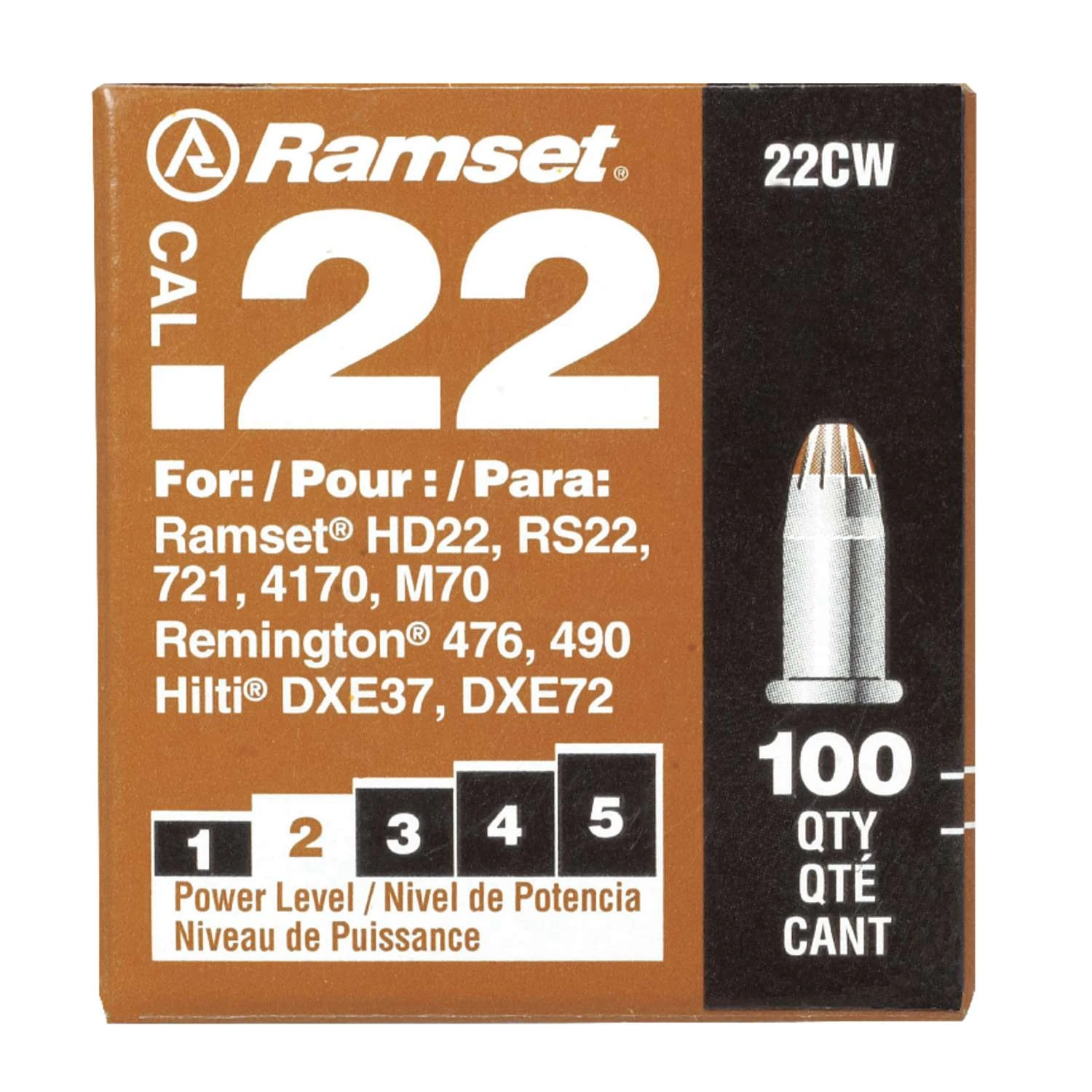 Ramset 0.22 In. D Steel Powder Loads 100 Pk 1 Ramset 0.22 In. D Steel Powder Loads 100 Pk