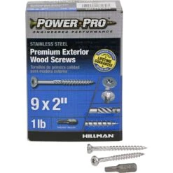 Hillman Power Pro No. 9 X 2 In. L Star Flat Head Exterior Deck Screws 1 Lb -Hil Screws Shop d44435b6 79f2 4550 bd7c 94c3043f8a07
