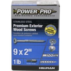 Hillman Power Pro No. 9 X 2 In. L Star Flat Head Exterior Deck Screws 1 Lb -Hil Screws Shop d730ce03 440b 4bff 9426 566af07cdfc5