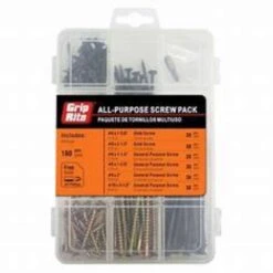 Grip-Rite No. 10 Wire X 3.5 In. L Phillips Bugle Head Multi-Purpose Screws 1.4 Lb 180 Pk