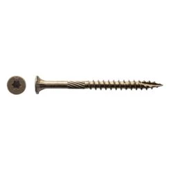 Big Timber No. 10 X 2-1/2 In. L Star Bronze Wood Screws 2000 Pk