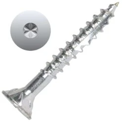 Screw Products AXIS No. 8 X 1.25 In. L Star Flat Head Structural Screws 5 Lb 214 Pk