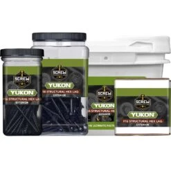 Screw Products YUKON #16 In. X 10 In. L Hex Black Steel Lag Screw 50 Pk -Hil Screws Shop e6780295 8c03 4dbf 9419 359b8f1e983e