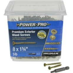 Hillman Power Pro No. 8 X 1-3/4 In. L Star Flat Head Premium Deck Screws 5 Lb 877 Pk -Hil Screws Shop ec4a3b49 8a13 4ddb afb9 4792f0aaee8c
