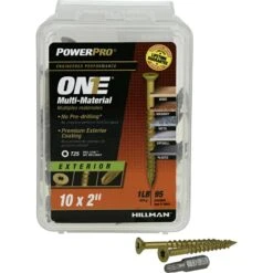 Hillman POWERPRO ONE No. 10 X 2 In. L Star Flat Head Multi-Material Screw 1 Lb 95 Pk