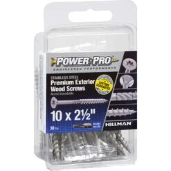 Hillman Power Pro No. 10 X 2-1/2 In. L Star Flat Head Exterior Deck Screws 30 Pk -Hil Screws Shop efd42070 4e8d 400c 8392 f28f52900626