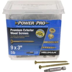 Hillman Power Pro No. 9 X 3 In. L Star Flat Head Premium Deck Screws 5 Lb 417 Pk -Hil Screws Shop f024f72a acc2 4a69 9d60 860f7939286f