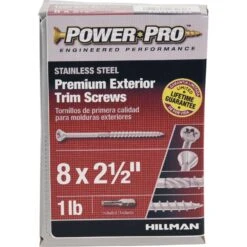 Hillman Power Pro No. 8 X 2-1/2 In. L Star Trim Screws 1 Lb 130 Pk -Hil Screws Shop f173072b c1b4 41b5 b32d b3fef5a8b39a
