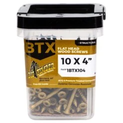 Big Timber No. 10 X 4 In. L Star Bronze Wood Screws 1 Lb 48 Pk