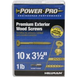 Hillman Power Pro No. 10 X 3-1/2 In. L Star Flat Head Premium Deck Screws 1 Lb 59 Pk -Hil Screws Shop f4a92995 0a18 494e a28f 2f6d54d937e6