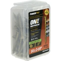 Hillman POWERPRO ONE 1/4 In. X 2-1/4 In. L Star Flat Head Multi-Material Screw 1 Lb 46 Pk -Hil Screws Shop f85c5690 2e54 4659 859d 1c63555d4cec