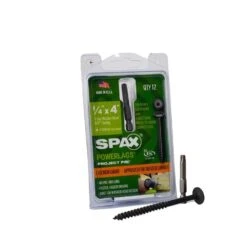 SPAX PowerLag 1/4 In. In. X 4 In. L T-30 Washer Head Structural Screws 12 Pk