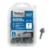 Teks No. 12 X 1 In. L Hex Drive Hex Washer Head Roofing Screws 80 Pk