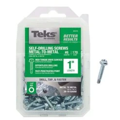 Teks No. 8 X 1 In. L Hex Drive Hex Head Self-Tapping Screws